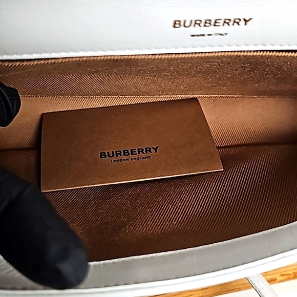 BURBERRY TB SMALL LOLA QUILTED SHOULDER / CROSSBODY BAG WITH INNER DEFECTS. - Picture 9 of 16